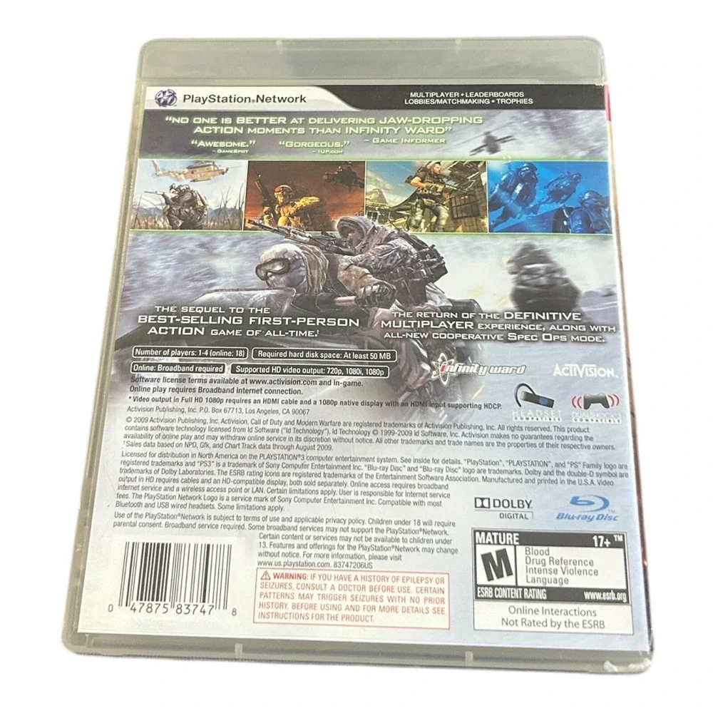 Call of Duty Modern Warfare 2 PlayStation 3